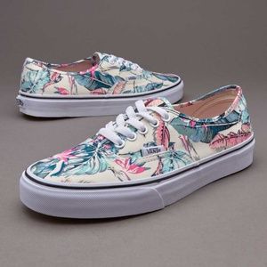 Vans Authentic Tropical Multi/True White Womens S8